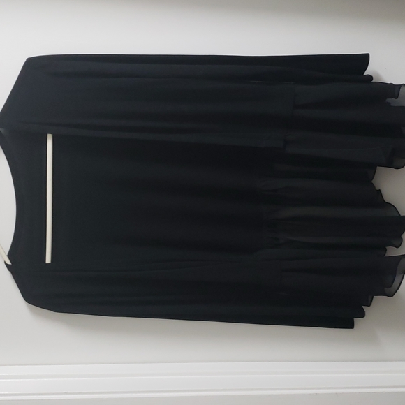 Waterfall cardigan with sheer detail - Picture 1 of 4